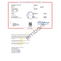 CHIC certificate #150061