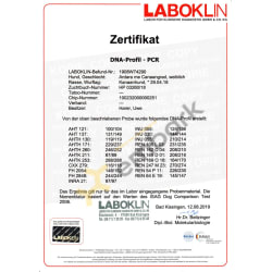 Certificate DNA-Profil - PCR