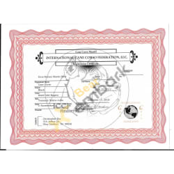 ICCF pedigree Document for my Bear.  