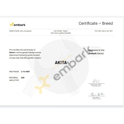 Certificate of Breed