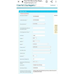 Microchip #900115002520029 Entry Form