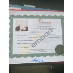 Dakota's Microchip Certificate (BuddyID)