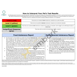 5 Strand Intolerance Test Results 