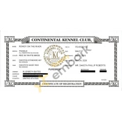 Continental Kennel Club Registration