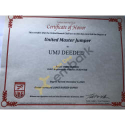 UKC Master Jumper titled 