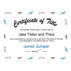 Dock Dogs Junior Jumper Title